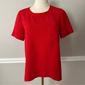 Madewell Classic Red Short Sleeve Top